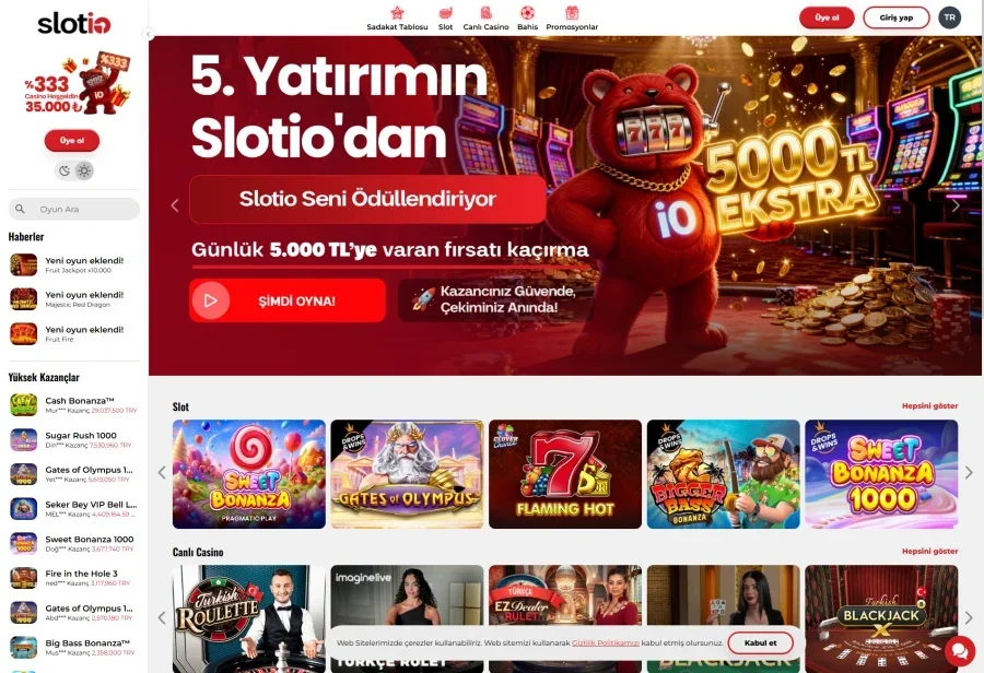 Slotio ekran görüntüsü